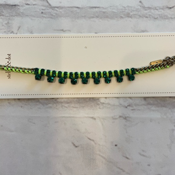 Stella & Dot Neon Green Dream Bracelet - Picture 2 of 7